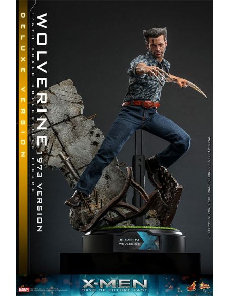 Figura Wolverine (1973 Version) Deluxe Version 30 cm - X-Men Días del futuro pasado Movie Masterpiece 1/6