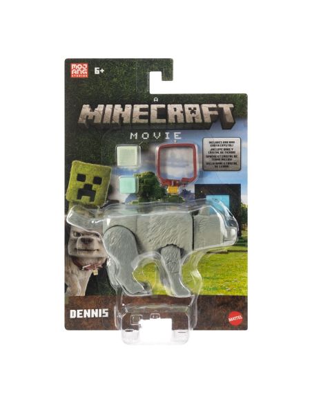Figura Dennis el Lobo 10 cm - Minecraft La Película