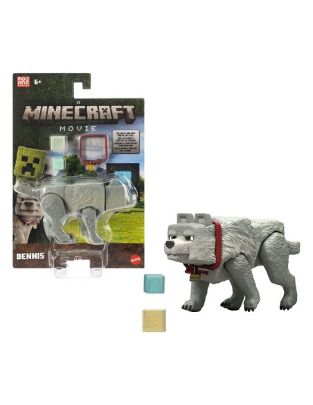 Figura Dennis el Lobo 10 cm - Minecraft La Película