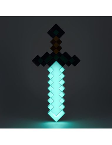 Lámpara Espada de Diamante 40 cm - Minecraft