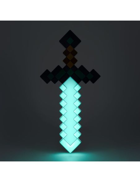 Lámpara Espada de Diamante 40 cm - Minecraft