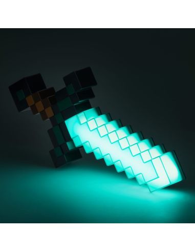 Lámpara Espada de Diamante 40 cm - Minecraft