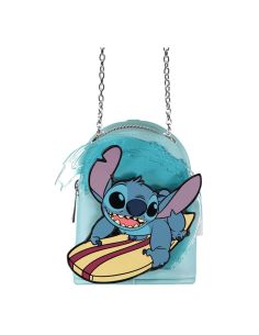 Bolsa Pequeña con Llavero Stitch Surfing - Lilo & Stitch