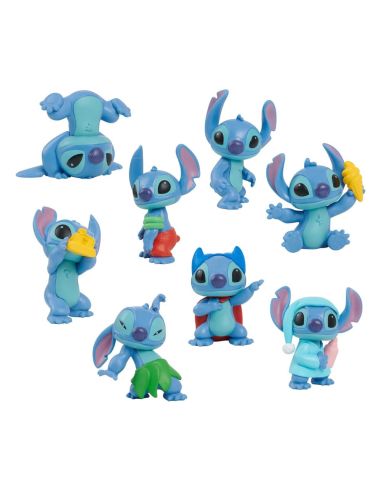 Pack de 8 Minifiguras Stitch 7 cm - Lilo & Stitch