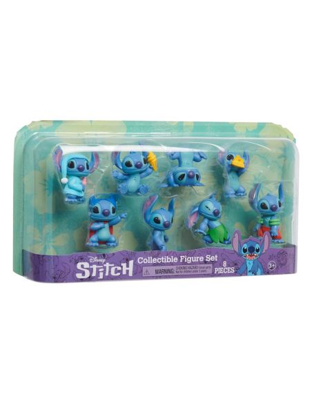 Pack de 8 Minifiguras Stitch 7 cm - Lilo & Stitch