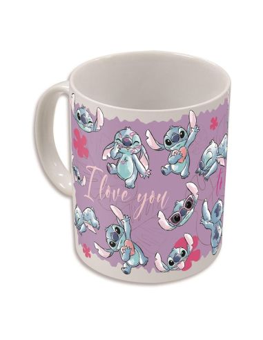Taza Sensitiva al Calor Stitch & Angel 325ml - Lilo & Stitch