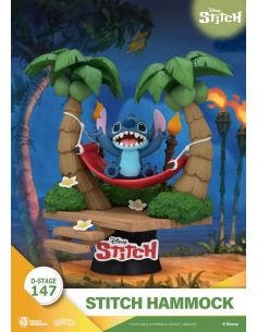 Diorama Stitch en la Hamaca D-Stage 13cm - Lilo & Stitch