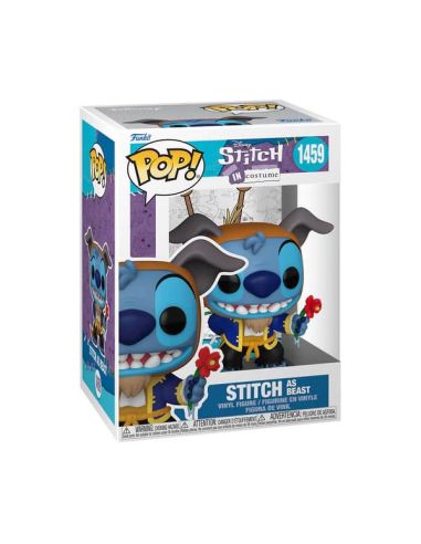 Figura Stitch disfrazado de Bestia POP! & Buddy Vinilo 9 cm - Lilo & Stitch