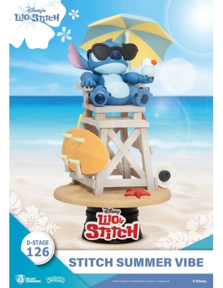 Diorama Stitch Summer Vibe D-Stage 16cm - Disney Lilo & Stitch