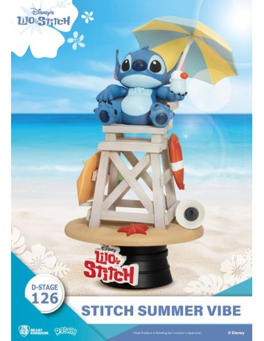Diorama Stitch Summer Vibe D-Stage 16cm - Disney Lilo & Stitch