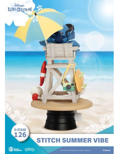 Diorama Stitch Summer Vibe D-Stage 16cm - Disney Lilo & Stitch