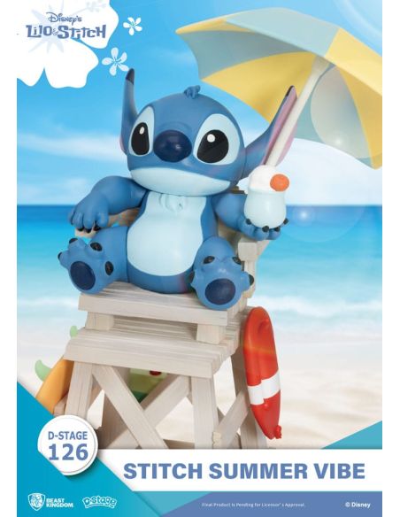Diorama Stitch Summer Vibe D-Stage 16cm - Disney Lilo & Stitch