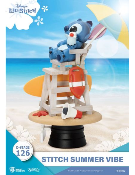 Diorama Stitch Summer Vibe D-Stage 16cm - Disney Lilo & Stitch