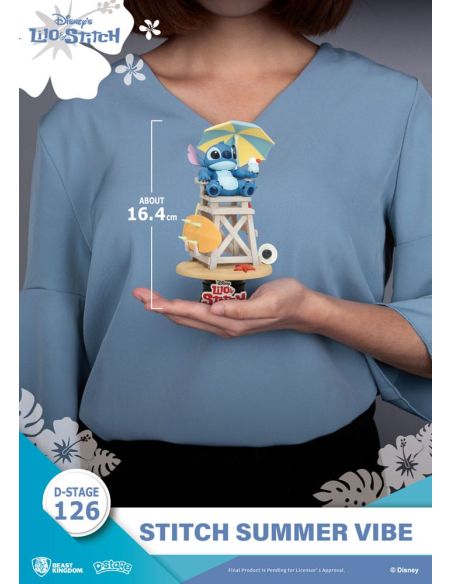 Diorama Stitch Summer Vibe D-Stage 16cm - Disney Lilo & Stitch