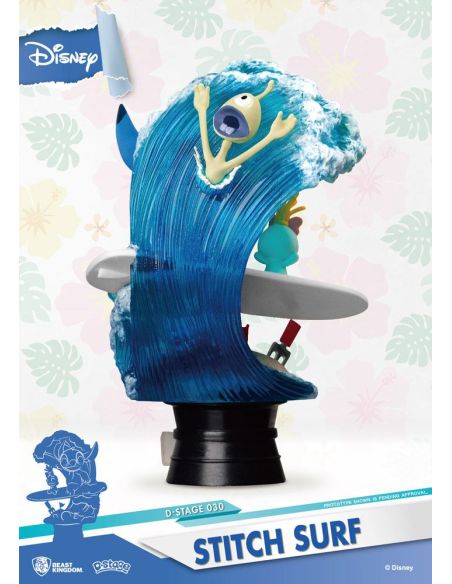 Diorama Stitch Surf D-Stage 15cm - Disney Summer Series