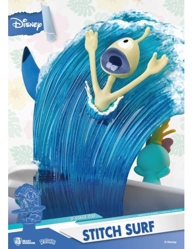 Diorama Stitch Surf D-Stage 15cm - Disney Summer Series
