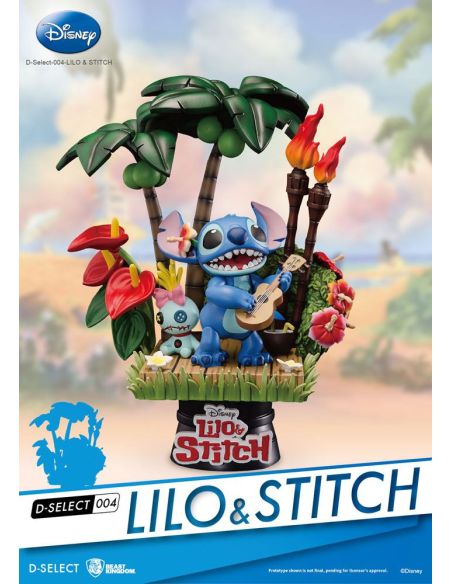 Diorama Stitch D-Stage 14cm - Disney Lilo & Stitch