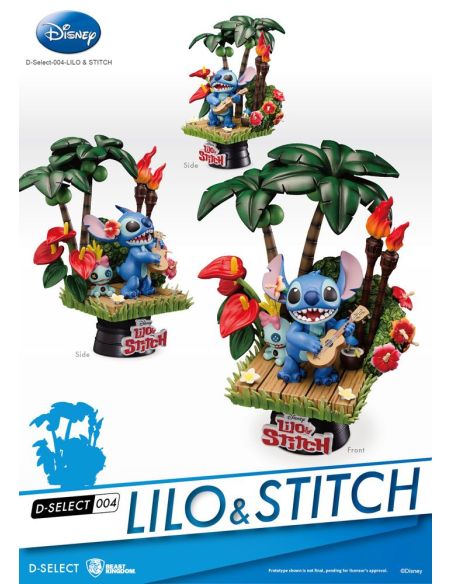 Diorama Stitch D-Stage 14cm - Disney Lilo & Stitch