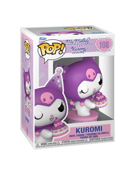 Figura POP! Vinyl Kuromi con Pastel (20 Aniversario) 9cm - Hello Kitty and Friends