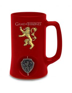 Jarra de Cerveza emblema giratorio Casa Lannister - Juego de Tronos