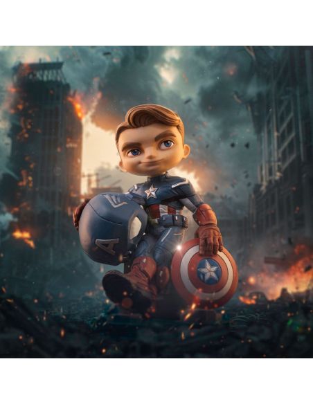 Figura Captain America Mini Co. PVC 14 cm - Avengers Infinity Saga