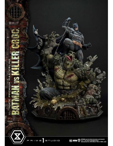 Estatua Batman Versus Killer Croc Ultimate Premium Masterline 71 cm - Batman