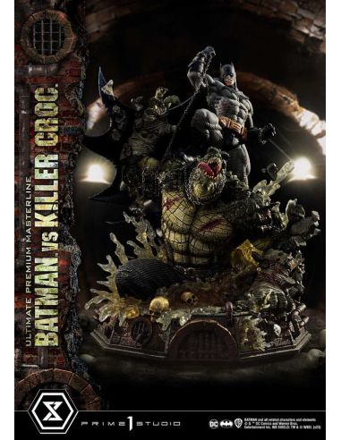 Estatua Batman Versus Killer Croc Ultimate Premium Masterline 71 cm - Batman
