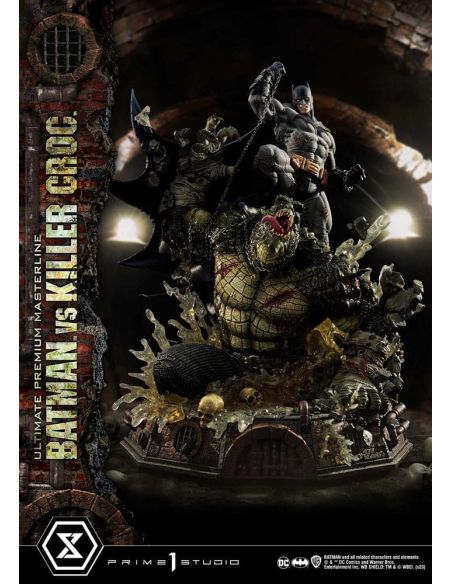 Estatua Batman Versus Killer Croc Ultimate Premium Masterline 71 cm - Batman