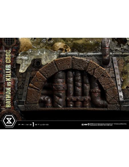 Estatua Batman Versus Killer Croc Ultimate Premium Masterline 71 cm - Batman