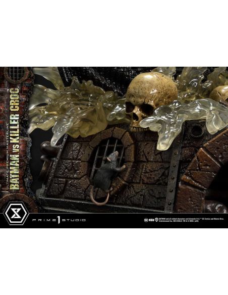 Estatua Batman Versus Killer Croc Ultimate Premium Masterline 71 cm - Batman