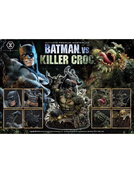 Estatua Batman Versus Killer Croc Ultimate Premium Masterline 71 cm - Batman