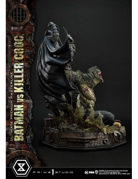 Estatua Batman Versus Killer Croc Ultimate Premium Masterline 71 cm - Batman