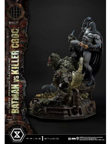 Estatua Batman Versus Killer Croc Ultimate Premium Masterline 71 cm - Batman