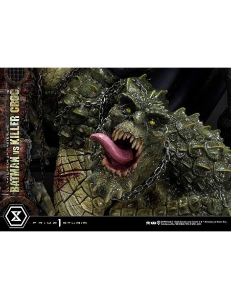 Estatua Batman Versus Killer Croc Ultimate Premium Masterline 71 cm - Batman