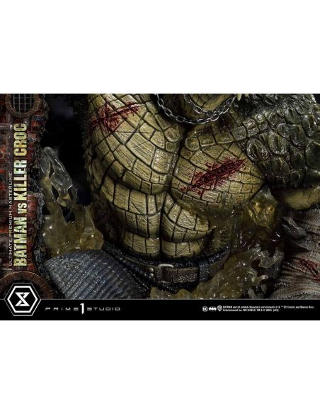 Estatua Batman Versus Killer Croc Ultimate Premium Masterline 71 cm - Batman