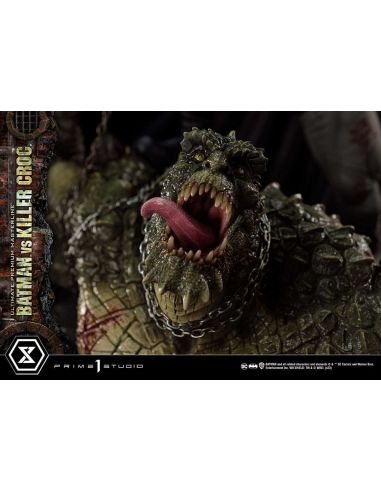 Estatua Batman Versus Killer Croc Ultimate Premium Masterline 71 cm - Batman