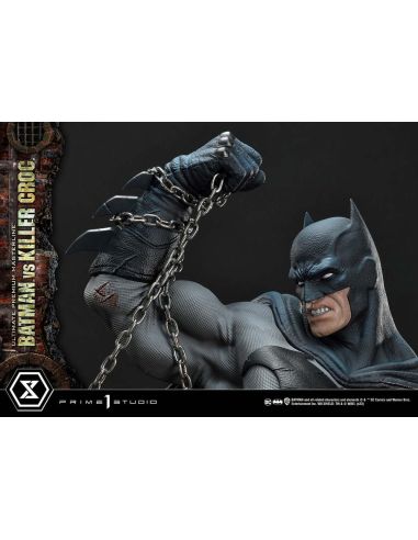 Estatua Batman Versus Killer Croc Ultimate Premium Masterline 71 cm - Batman