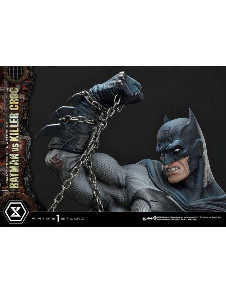 Estatua Batman Versus Killer Croc Ultimate Premium Masterline 71 cm - Batman