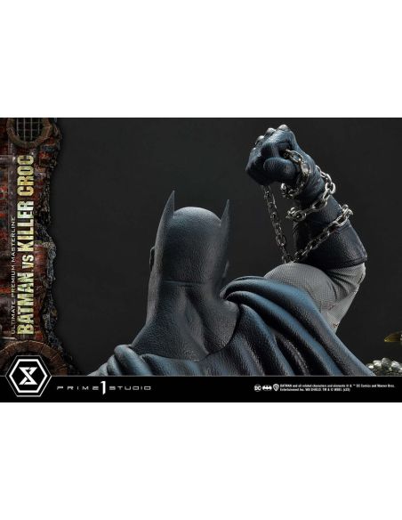 Estatua Batman Versus Killer Croc Ultimate Premium Masterline 71 cm - Batman