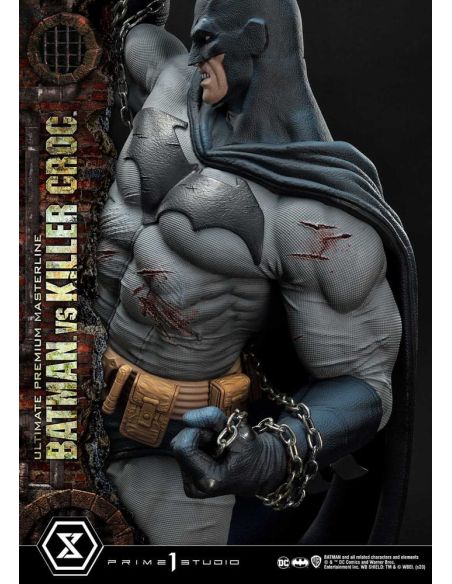 Estatua Batman Versus Killer Croc Ultimate Premium Masterline 71 cm - Batman