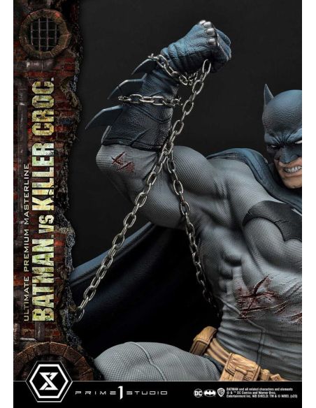 Estatua Batman Versus Killer Croc Ultimate Premium Masterline 71 cm - Batman