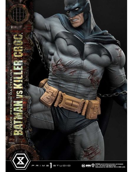 Estatua Batman Versus Killer Croc Ultimate Premium Masterline 71 cm - Batman