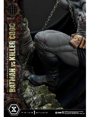 Estatua Batman Versus Killer Croc Ultimate Premium Masterline 71 cm - Batman