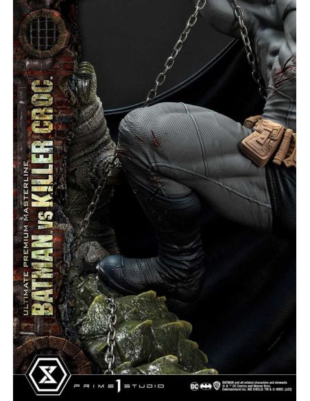 Estatua Batman Versus Killer Croc Ultimate Premium Masterline 71 cm - Batman