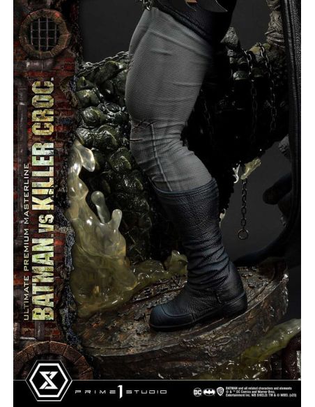 Estatua Batman Versus Killer Croc Ultimate Premium Masterline 71 cm - Batman