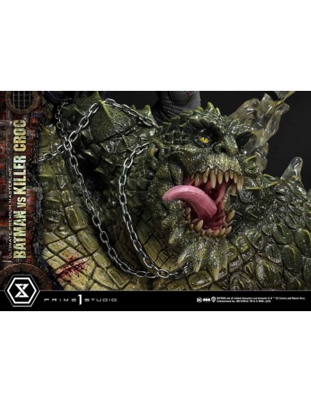 Estatua Batman Versus Killer Croc Ultimate Premium Masterline 71 cm - Batman