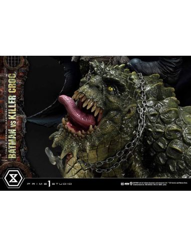 Estatua Batman Versus Killer Croc Ultimate Premium Masterline 71 cm - Batman