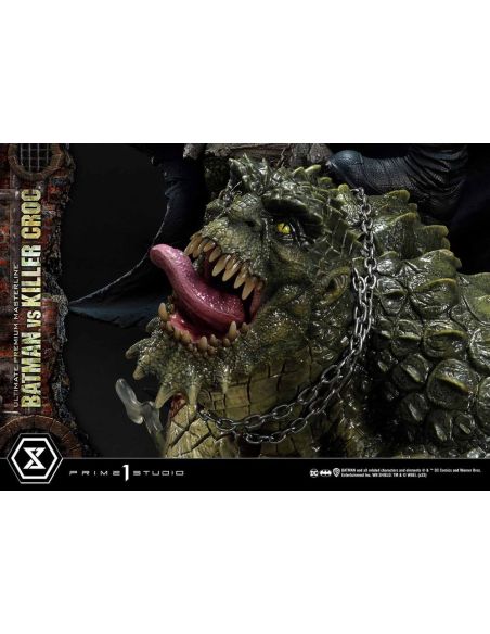 Estatua Batman Versus Killer Croc Ultimate Premium Masterline 71 cm - Batman