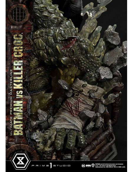 Estatua Batman Versus Killer Croc Ultimate Premium Masterline 71 cm - Batman