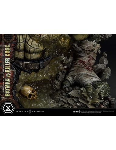 Estatua Batman Versus Killer Croc Ultimate Premium Masterline 71 cm - Batman